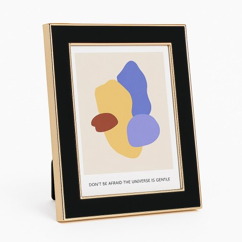 RAMKA CZARNO-ZŁOTA MAŁA