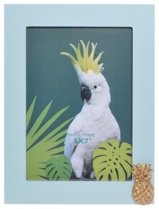 RAMKA NA ZDJĘCIE MDF ZIELONA Z ANANASEM