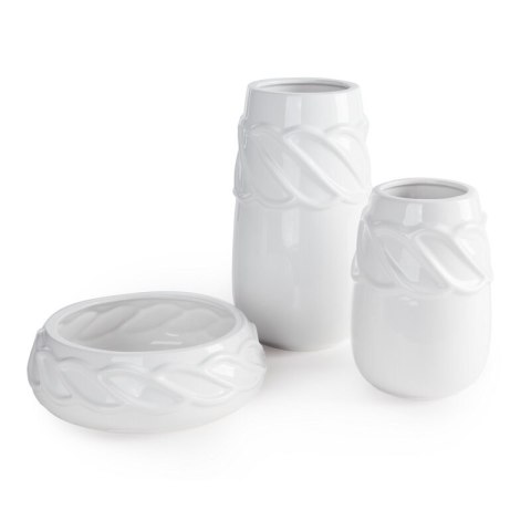 WAZON DEKORACYJNY LISA (02) 15 X 15 X 20 CM BIAŁY