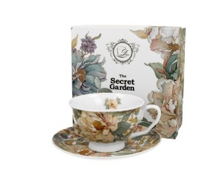 Pl Filiżanka Ze Spodkiem Peony White