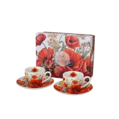 Pl Kpl 2 Filiżanek Ekspresso Ze Spodkiem Maki