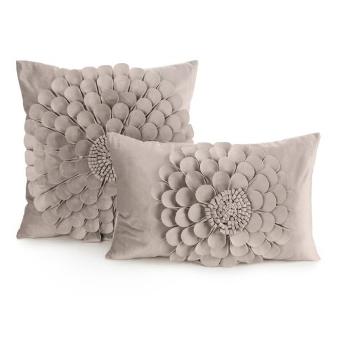 POSZEWKA FLORES 2 45 X 45 CM BEŻOWY