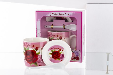 Pl Kubek Z Łyżeczką I Podstawką 330 Ml