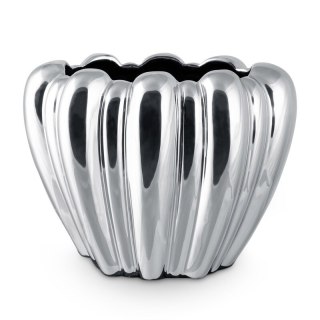 WAZON DEKORACYJNY ANTONIO (02) 21 X 13 X 16 CM SREBRNY