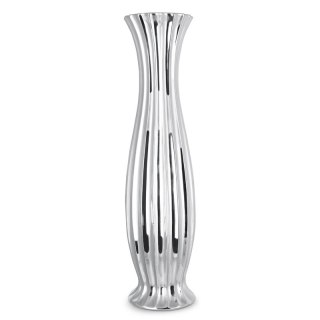 WAZON DEKORACYJNY FELIX (01) 20 X 20 X 78 CM SREBRNY