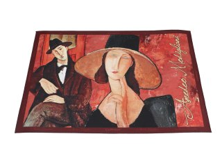 Podkładka na stół - A. Modigliani, Kobieta w kapeluszu i Mario Varvogli (CARMANI)