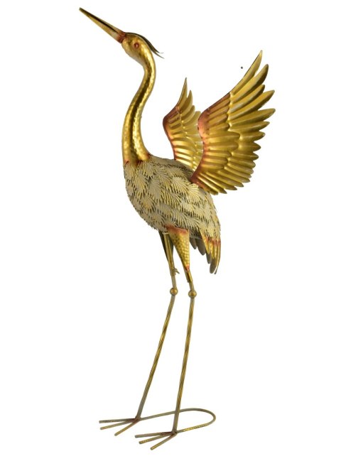 CEDRIC Figura metalowa CZAPLA 45,5x38x95m rozłożone skrzydła