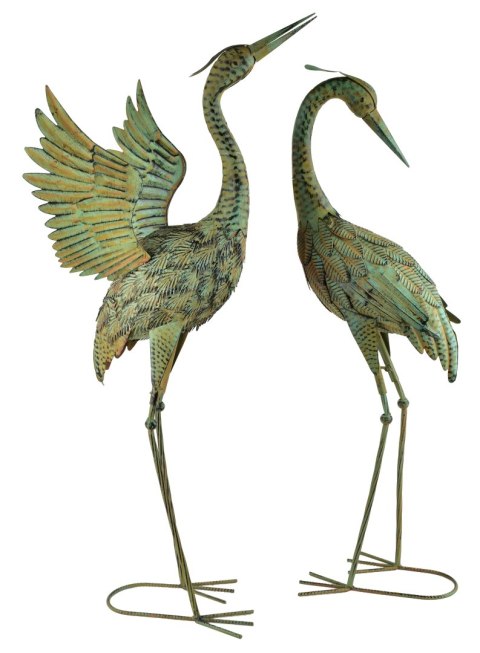 CEDRIC Figura metalowa CZAPLA 85cm