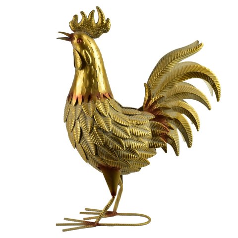 CEDRIC Figura metalowa KOGUT 15x42x53cm