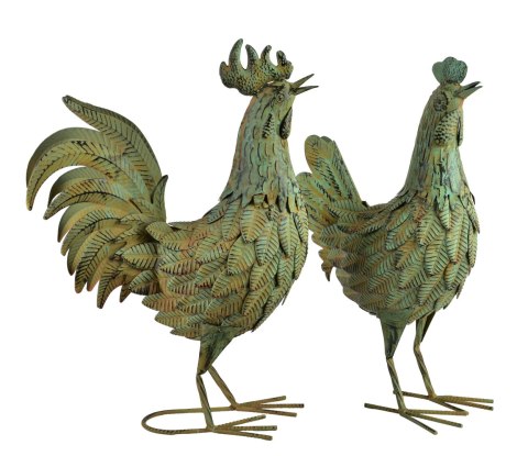 CEDRIC Figura metalowa KURA 52cm