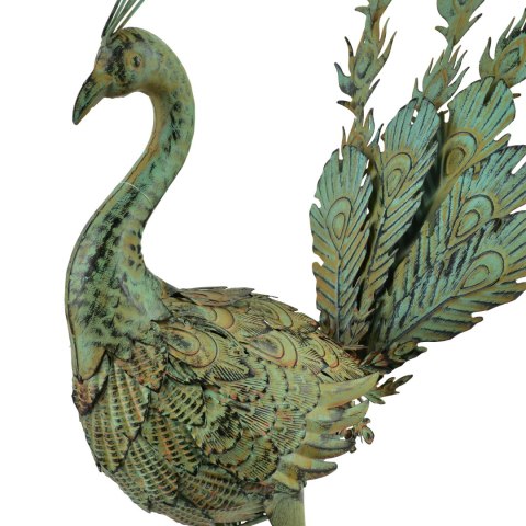 CEDRIC Figura metalowa PAW 58x39x53cm pióra do góry