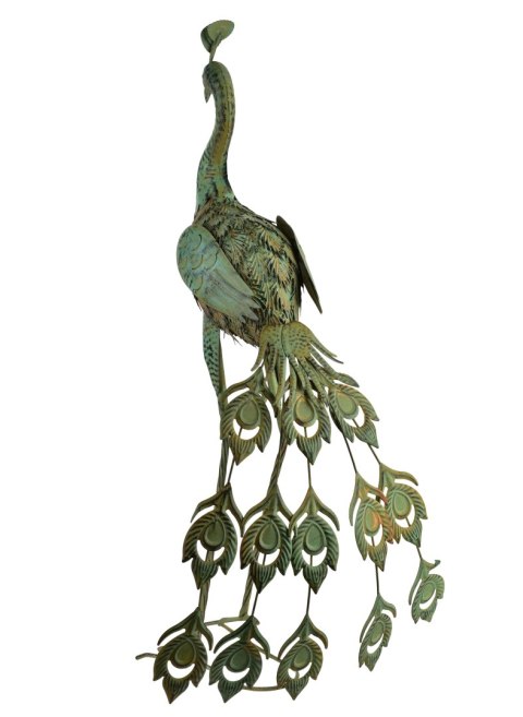 CEDRIC Figura metalowa PAW 90cmpióra w dół