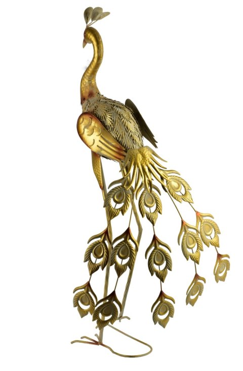 CEDRIC Figura metalowa PAW 90cmpióra w dół