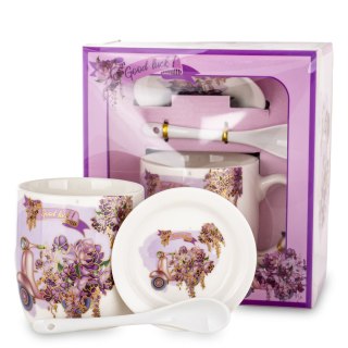 Pl Kubek 330Ml Z Łyżeczką I Podstawką