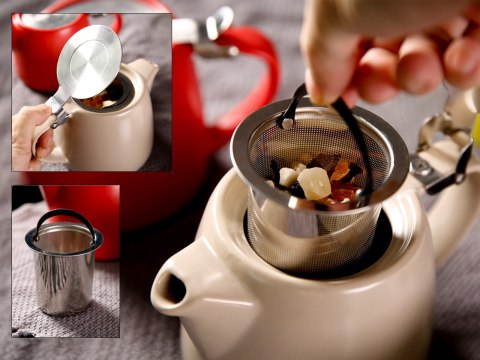 Czajnik ceramiczny z zaparzaczem