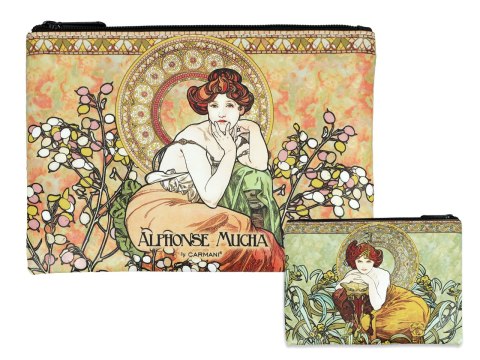 Kosmetyczka - A. Mucha, Kamienie szlachetne: Toapaz, Szmaragd (CARMANI)