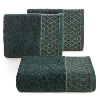 RĘCZNIK LAYLA (07) 50 X 90 CM CIEMNOZIELONY