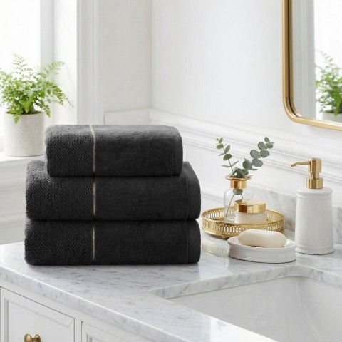 RĘCZNIK ARIA (09) 70 X 140 CM CZARNY