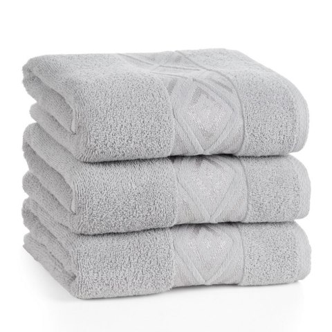 RĘCZNIK AZARI (02) 70 X 140 CM SREBRNY