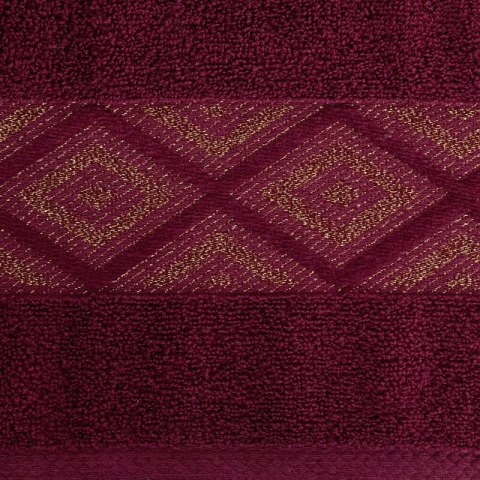 RĘCZNIK AZARI (04) 50 X 90 CM BORDOWY