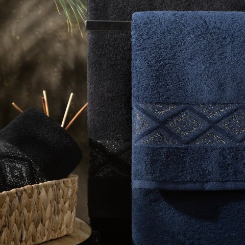 RĘCZNIK AZARI (05) 50 X 90 CM GRANATOWY