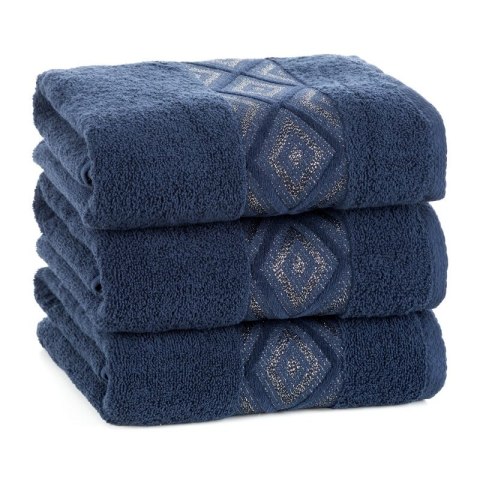 RĘCZNIK AZARI (05) 70 X 140 CM GRANATOWY