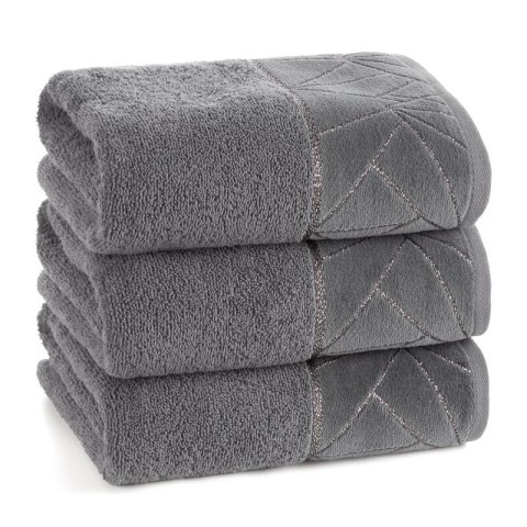 RĘCZNIK CLEO (04) 70 X 140 CM STALOWY