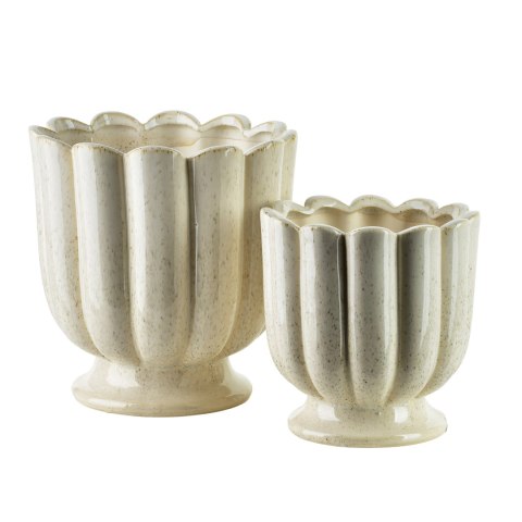 EVAM BEIGE Wazon kielich 15,5x15,15x15,5 cm