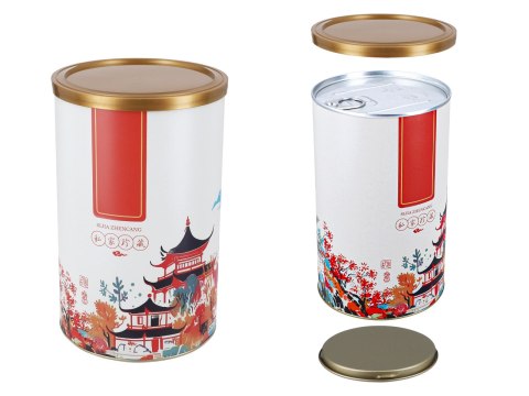 Puszka na herbatę - okrągła (do wyboru 1 z 3 kolorów)