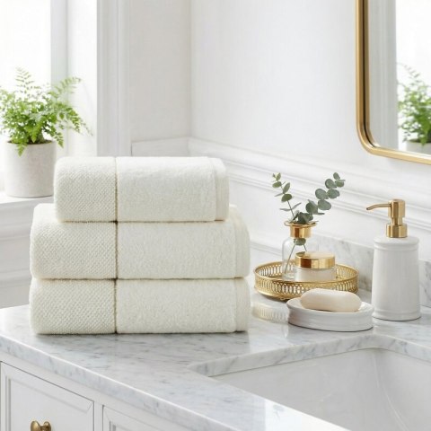 RĘCZNIK ARIA (01) 30 X 50 CM KREMOWY