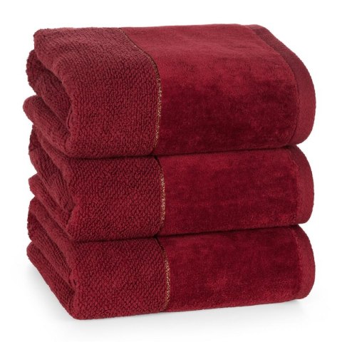 RĘCZNIK ARIA (06) 30 X 50 CM BORDOWY