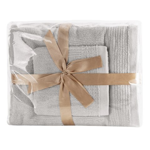 RĘCZNIK LARI (10) 70 X 140 CM JASNOSREBRNY