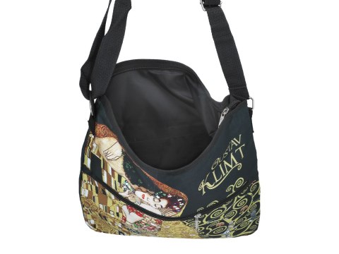 Torebka z suwakiem i paskiem na ramię - G. Klimt, Pocałunek (CARMANI)