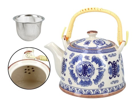 Czajnik ceramiczny z zaparzaczem