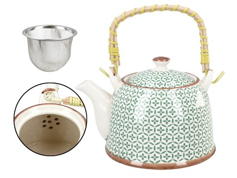 Czajnik ceramiczny z zaparzaczem