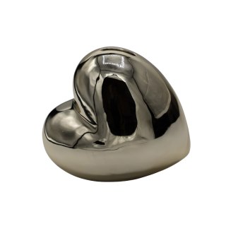 SKARBONKA CERAMICZNA SERCE ZŁOTE