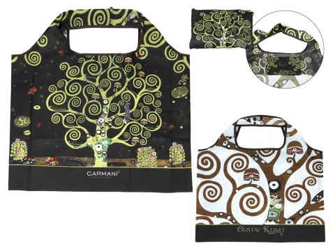 Torba na ramię, składana - G. Klimt, Drzewo życia (CARMANI)