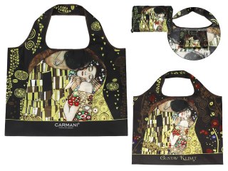 Torba na ramię, składana - G. Klimt, Pocałunek (CARMANI)