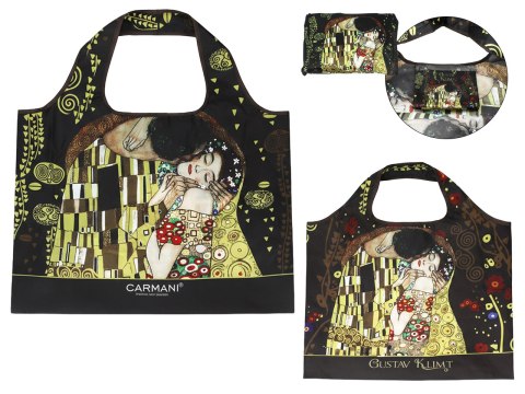 Torba na ramię, składana - G. Klimt, Pocałunek (CARMANI)