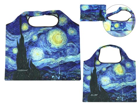 Torba na ramię, składana - V. van Gogh, Gwiaździsta Noc (CARMANI)
