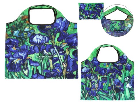 Torba na ramię, składana - V. van Gogh, Irysy (CARMANI)