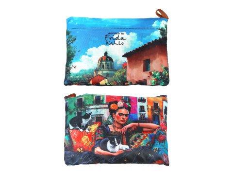 Torba na ramię, składana - inspirowana malarstwem F. Kahlo (CARMANI)