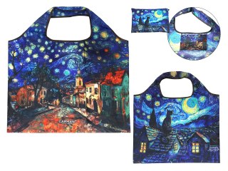 Torba na ramię, składana - inspirowana malarstwem V. van Gogh (CARMANI)