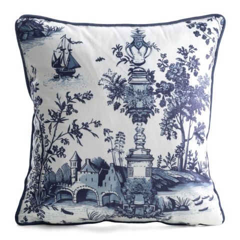 POSZEWKA VELVET 208 45 X 45 CM BIAŁY