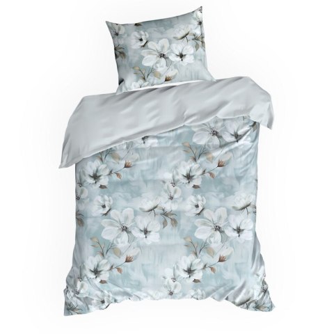 KOMPLET POŚCIELI SATYNOWEJ SPRING 89 160 X 200 CM BŁĘKITNY