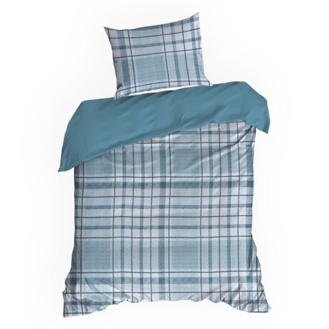 KOMPLET POŚCIELI SATYNOWEJ SPRING 95 160 X 200 CM NIEBIESKI