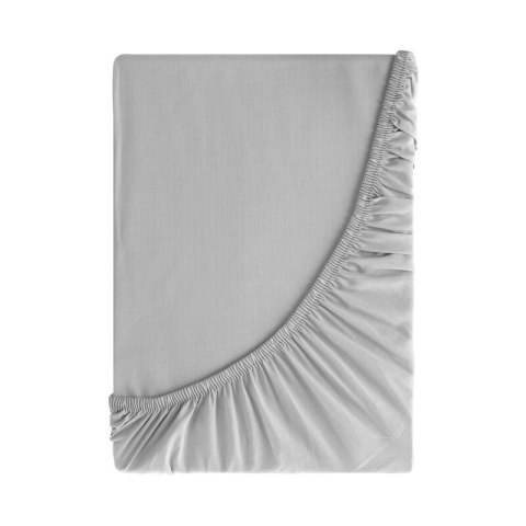 PRZEŚCIERADŁO Z GUMKĄ BASIC 140 X 200 X 30 CM SREBRNY