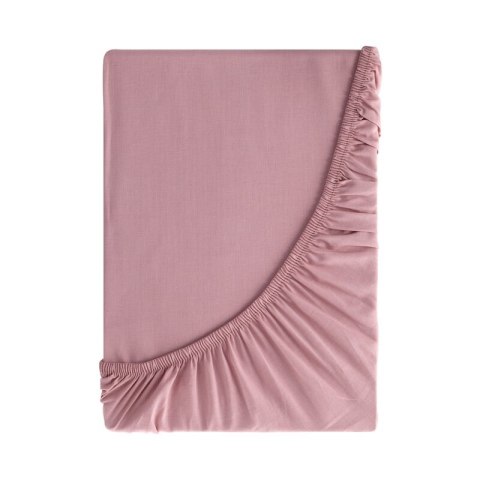 PRZEŚCIERADŁO Z GUMKĄ BASIC 220 X 200 X 30 CM PUDROWY RÓŻ