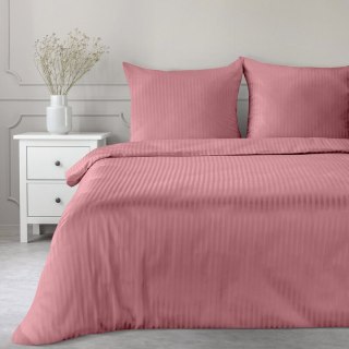 KOMPLET POŚCIELI SATYNOWEJ VERA 140 X 200 CM PUDROWY RÓŻ