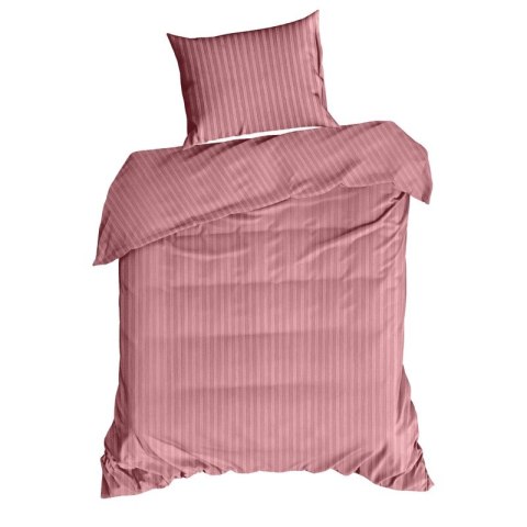 KOMPLET POŚCIELI SATYNOWEJ VERA 140 X 200 CM PUDROWY RÓŻ